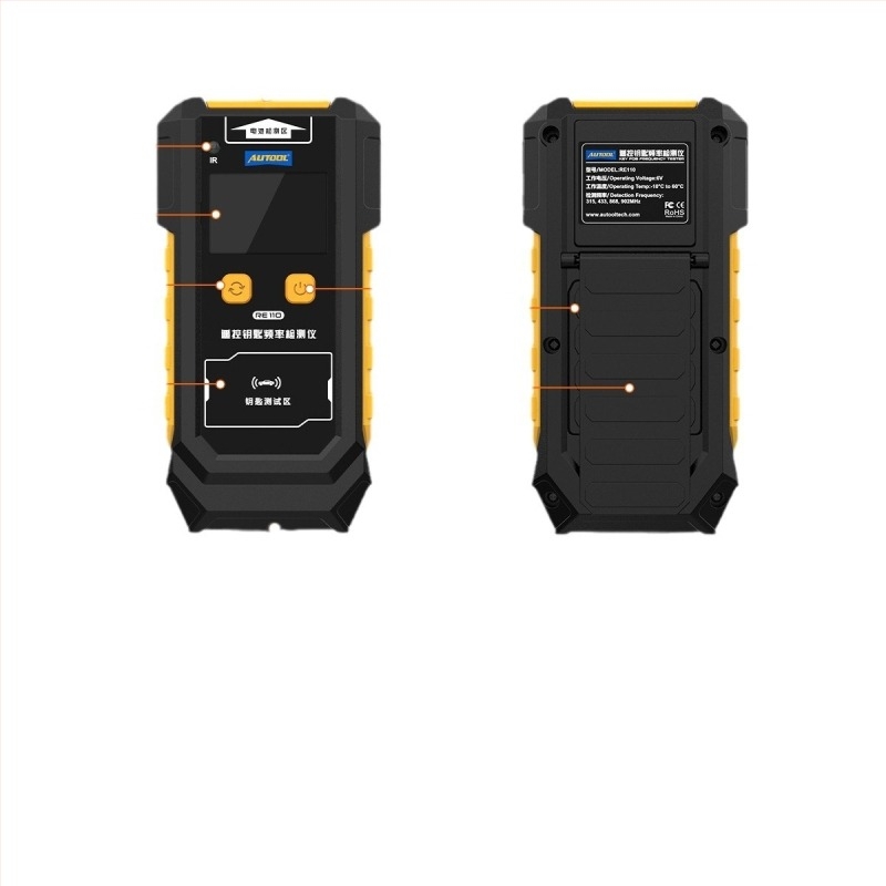 Autool RE110 детектор за честоти на автомобилни ключове и тестер за инфрачервен сигнал — захранване: 4×AAA, работна температура -10°C до 60°C, система на детекция 00