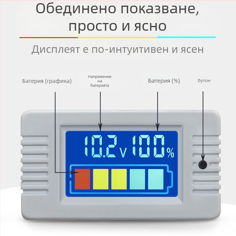 Peacefair тестер за мощност на батерия и волтметър, без внос, лицензиран частен етикет