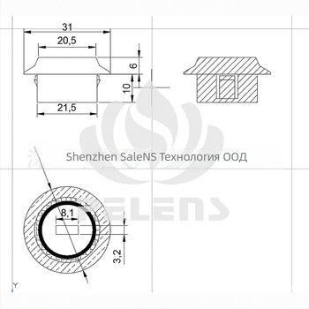 Salens 8120-2 Френел леща за инфрачервено засичане на човешкото тяло