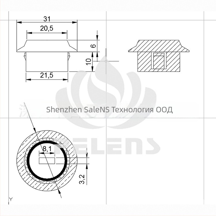 Salens 8120-2 Френел леща за инфрачервено засичане на човешкото тяло