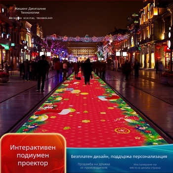 Подов интерактивен 3D холографски проектор без очила – модел zs-3777, 1080P, 3600 яркост, 350W