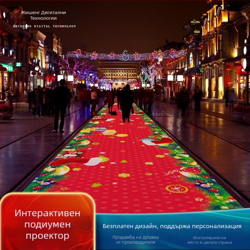 Подов интерактивен 3D холографски проектор без очила – модел zs-3777, 1080P, 3600 яркост, 350W