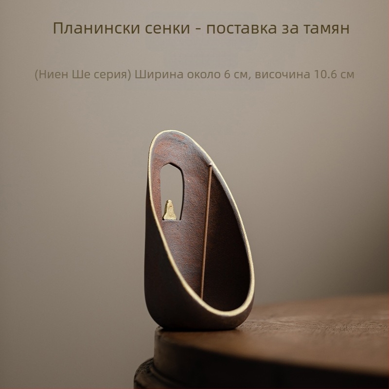 Декоративен керамичен държач за ароматни пръчки, китайски стил, произход Dehua, марка Conley Ceramics, полуръчна и полуавтоматична изработка