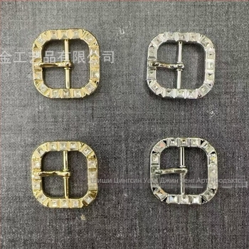 Qingcan квадратна катарама с диаманти и стъкло, японски стил, код A48649-25, за обувки, шапки, облекло и колани