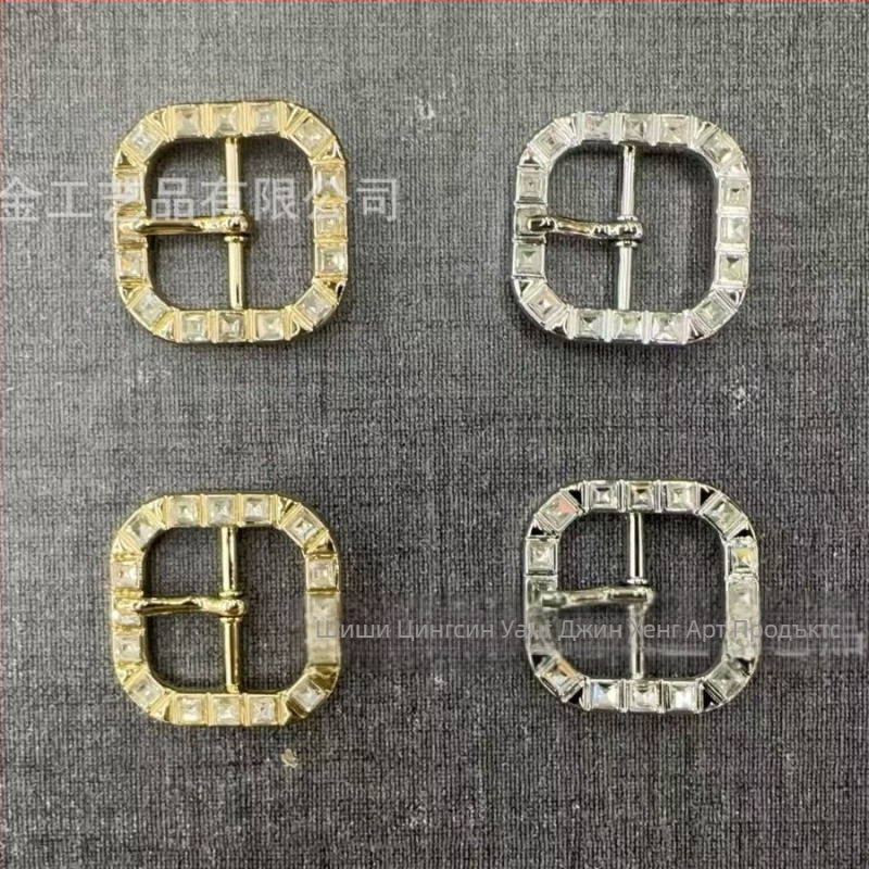 Qingcan квадратна катарама с диаманти и стъкло, японски стил, код A48649-25, за обувки, шапки, облекло и колани