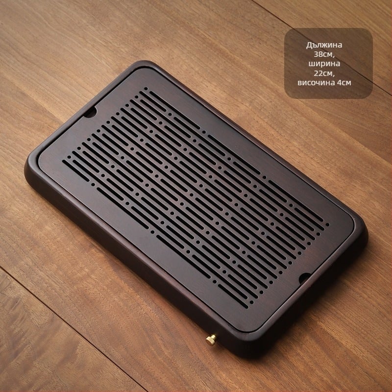 Чайна тава и двойно използваема маса за чай, бамбук, Xie Gongzi Tea Set, модерен и прост стил, 1.5 кг