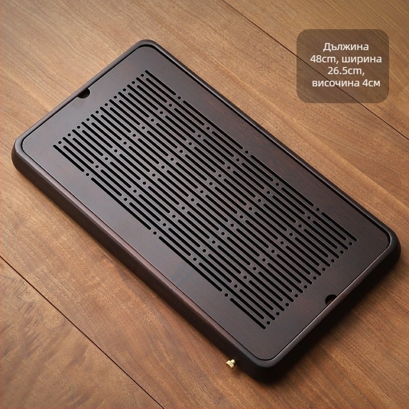 Чайна тава и двойно използваема маса за чай, бамбук, Xie Gongzi Tea Set, модерен и прост стил, 1.5 кг