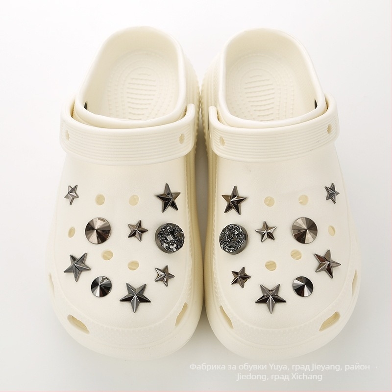 Катарами за обувки, модел 112, метален винтидж стил, подвижна звездна декоративна катарама, подходящи за маратонки, кожени обувки, ботуши и сандали