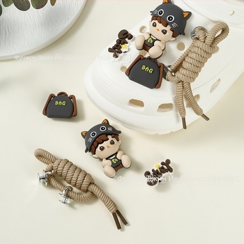 Crocs аксесоар за обувки – Gold leaf crafts, подходящ за сандали и пантофи, целогодишно, сезони: лято, зима, пролет, есен