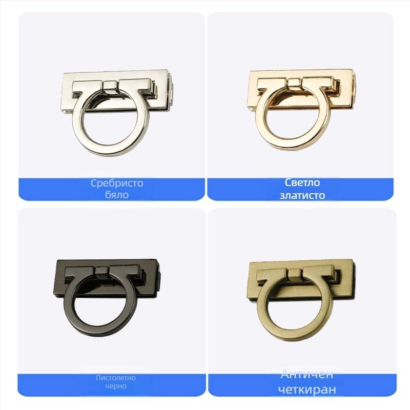 Метален заключващ механизъм за багаж, mortise lock; сплавен материал, марка Meters, полирана повърхност, серия Mortise lock