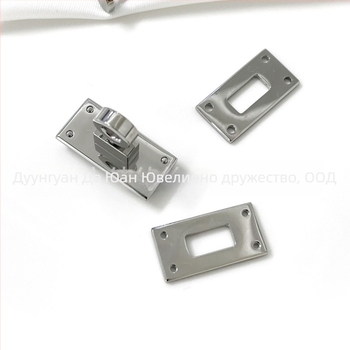 DYSP заключващ механизъм от неръждаема стомана за DIY кожени изделия – портфейли и държатели за карти; износоустойчив аксесоар за багаж с геометричен модел