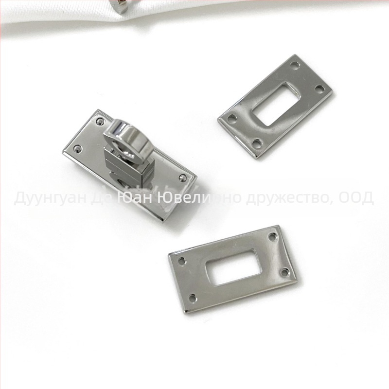 DYSP заключващ механизъм от неръждаема стомана за DIY кожени изделия – портфейли и държатели за карти; износоустойчив аксесоар за багаж с геометричен модел