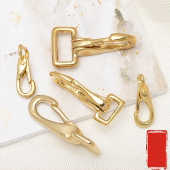 Tuoxin 01 – кука за чанта, латун, серия 56B, фиксирана катарама