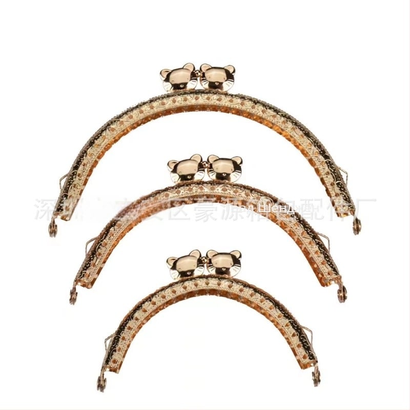 Рамка за портмоне с котешка глава, от желязо — аксесоари за чанти