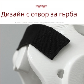 Карате защитна каска със лицева щитка за състезания и тренировки — полиестерно тяло