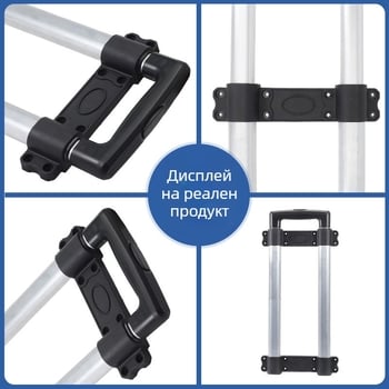 Exquisite Creation алуминиева тележка-куфар с товароподемност 100 кг за аксесоари за багаж