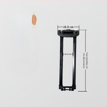 Багажна дръжка за теглене L11, шестограмен телескопичен железен прът