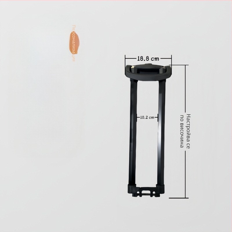 Багажна дръжка за теглене L11, шестограмен телескопичен железен прът