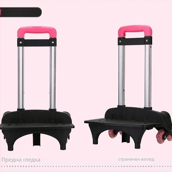 Рамка за куфар от алуминиева сплав, разединяема и сгъваема, шестколесна система за изкачване по стълби с кристални колела – аксесоари за багаж, пролет 2025