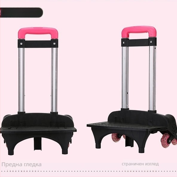 Рамка за куфар от алуминиева сплав, разединяема и сгъваема, шестколесна система за изкачване по стълби с кристални колела – аксесоари за багаж, пролет 2025