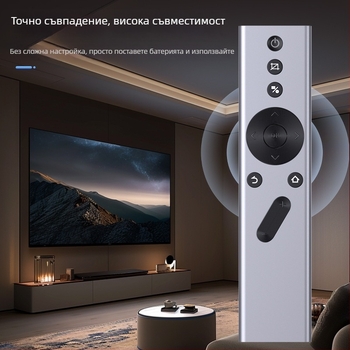 CYU дистанционно управление за телевизор – универсално, Bluetooth гласово управление, 8 мм предавателно разстояние