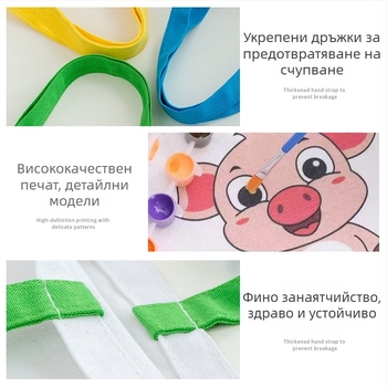 Платнена чанта за DIY рисуване с персонализирано лого; 8A 100% памук, UV дигитален печат и ситопечат; готови запаси и персонализация