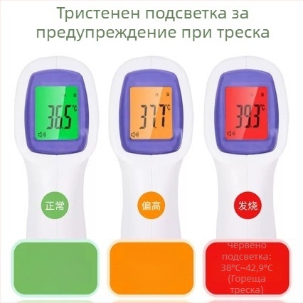 Медицински инфрачервен термометър за чело, ръчен за домашна употреба, инфрачервено измерване на температурата, одобрен Guangdong Machinery Note 20182070931