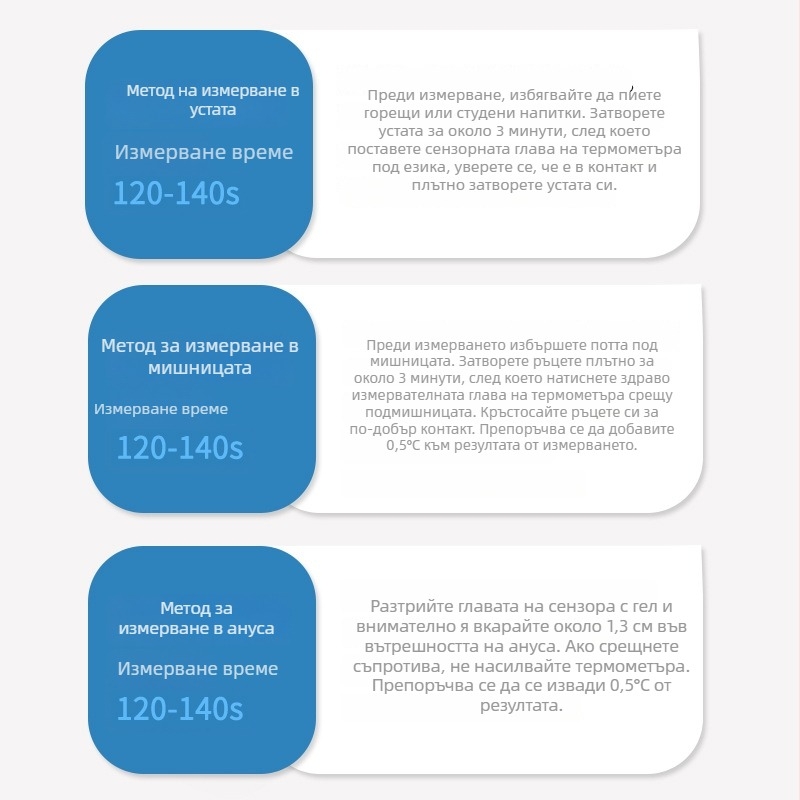 Електронен детски термометър с мек връх, челно измерване на температурата, водоустойчив дизайн, модел YD-202, подходящ за деца над 1 година