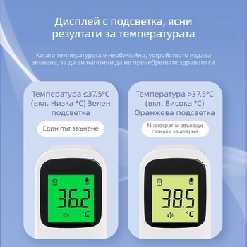 Haishi Haina CH-815 медицински инфрачервен термометър за челото – пуснат през 2022 г., медицинско одобрение Guangdong 20212070057, подходящ за всички възрасти, национална гаранция