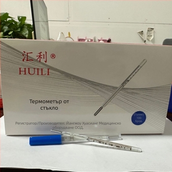Huili стъклен термометър за подмишница и устна, модел Малък