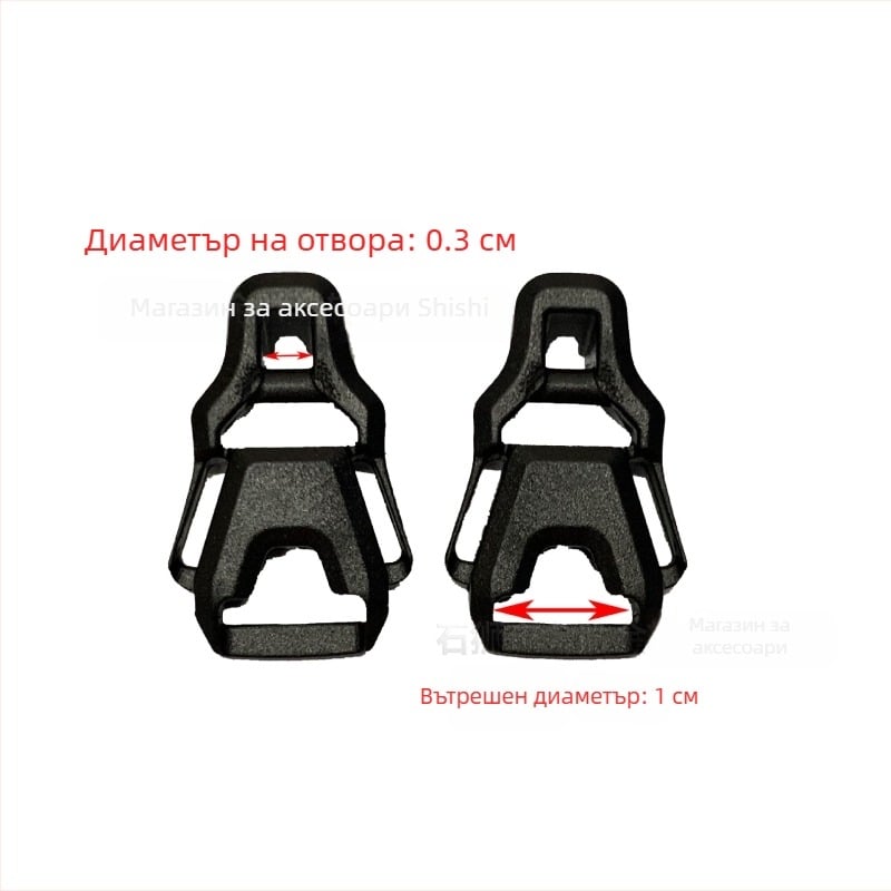 Пластмасова закопчалка с кръгъл отвор за 3 мм лента за чанти – аксесоар Jinshengjin, за разширяване и намаляване на натоварването