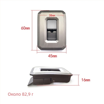 Цинкова сплав закопчалка за колан, куха автоматична, двустранно въртяща се, без зъби за бързо освобождаване, без пробиване (Spring 2025; електрофорезно покритие)