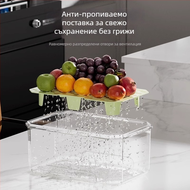 Кутия за обяд, хранително качество, преносима кутия за свежест за пикник на открито, 2.1–3 л, ръчно запечатване, многоразова