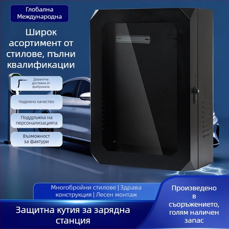 Защитна кутия за зарядна колона за външна употреба, корпус от желязо, стенен монтаж, серия Enxiang