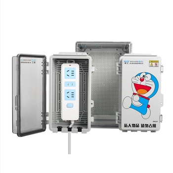 Външна кутия за разпределение на електрическата мрежа с ABS корпус, IP65 водоустойчива, 16A, 1 верига, 1 ред превключватели, повърхностно монтиране