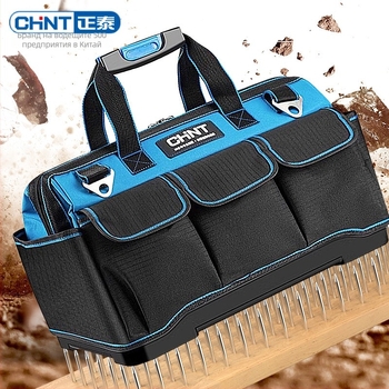 Многофункционална преносима чанта за инструменти от платно, голям капацитет, водоустойчива, здрава и подсилена платнена конструкция, за дърводелски и електрически инструменти