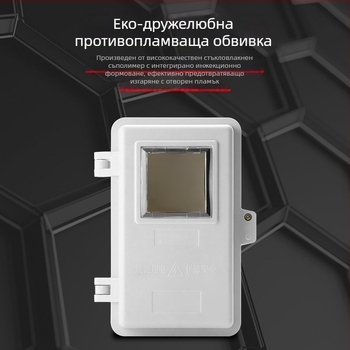 Домашна кутия за електромер FRP, повърхностен монтаж, 1 контур, 1 ред превключватели, IP54