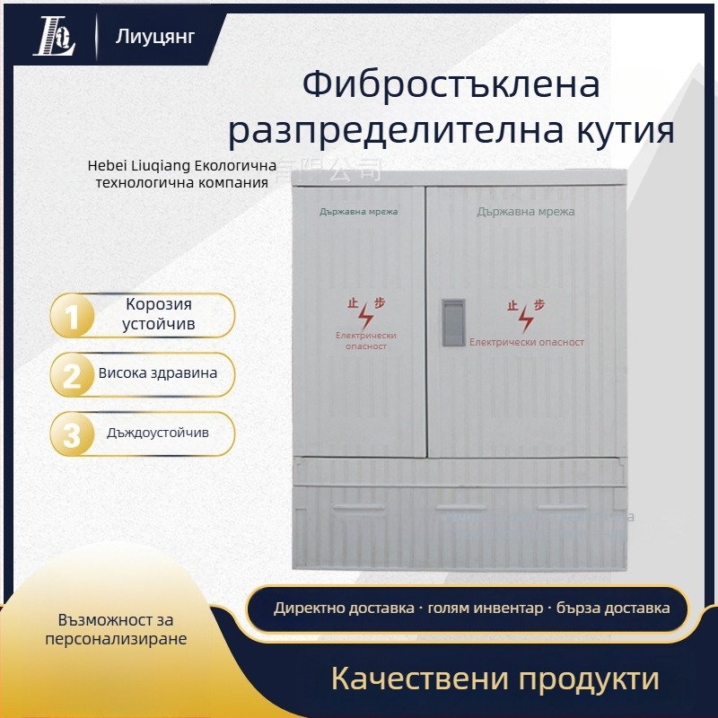 Six Strong външна водоустойчива SMC кутия за разпределение, IP44, корпус от SMC, покритие от стъкло-стомана, монтаж на пода