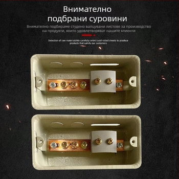 TD28 Малка кутия за равнопотенциални терминали, вградена инсталация, мълниезащита, корпус и капак от студено валцована стомана