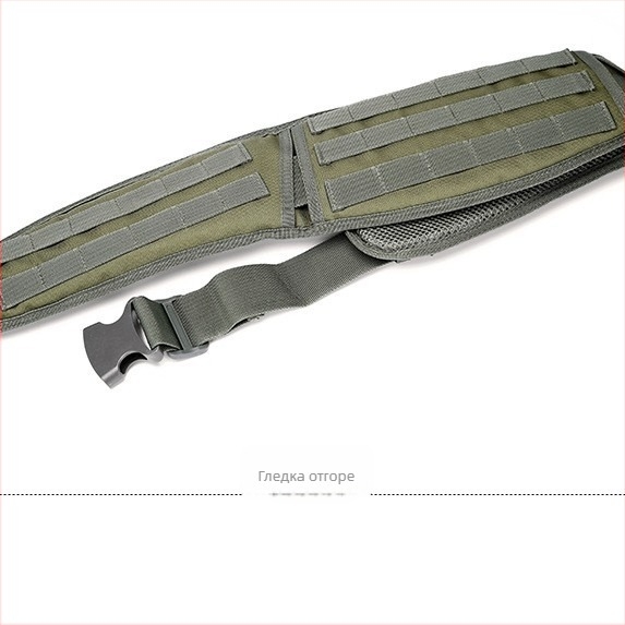 Камуфлаж MOLLE тактически колан за открити спортове, мултифункционален колан за талия, унисекс — за мъже и жени, 600D водоустойчив материал, печатано лого, готов за частна марка