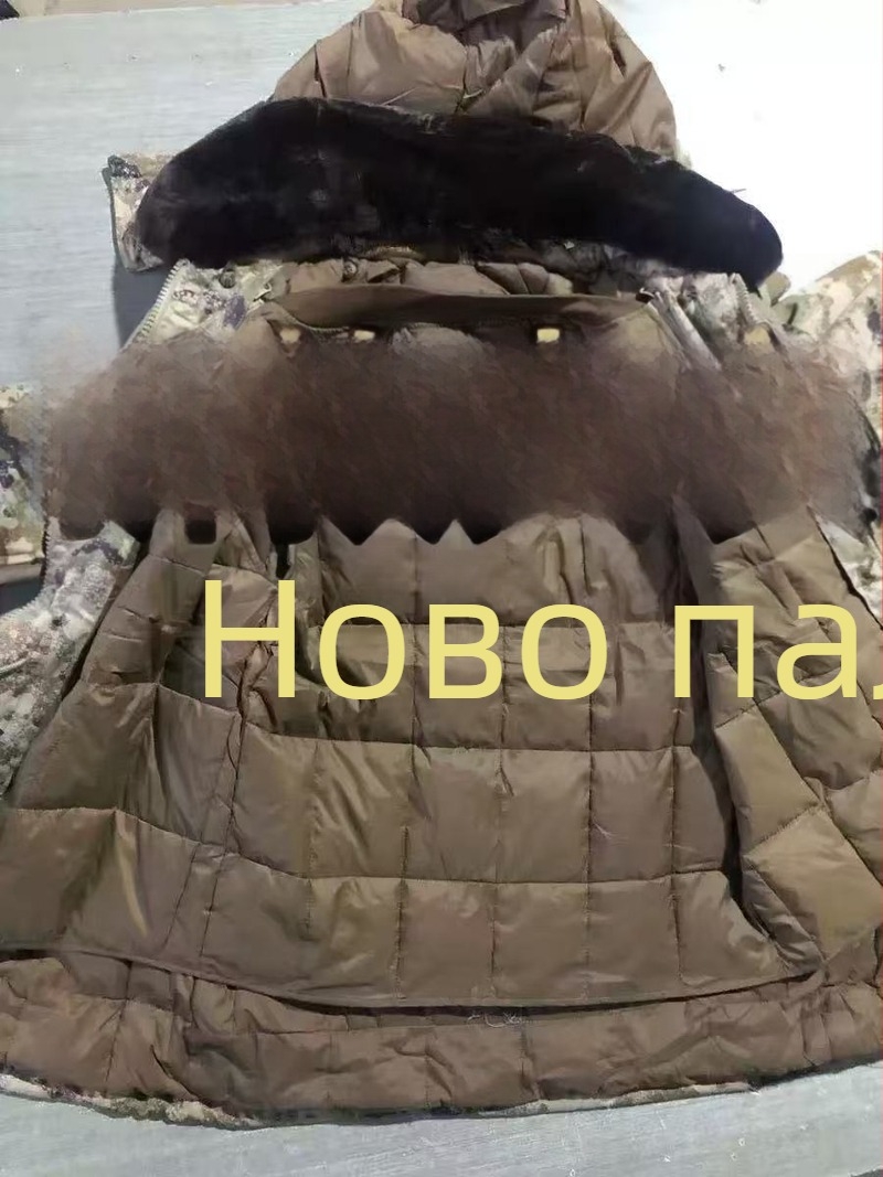 Мъжко палто с камуфлажен принт от памучна смес, водоустойчиво, ветроустойчиво, топло за зима и есен.