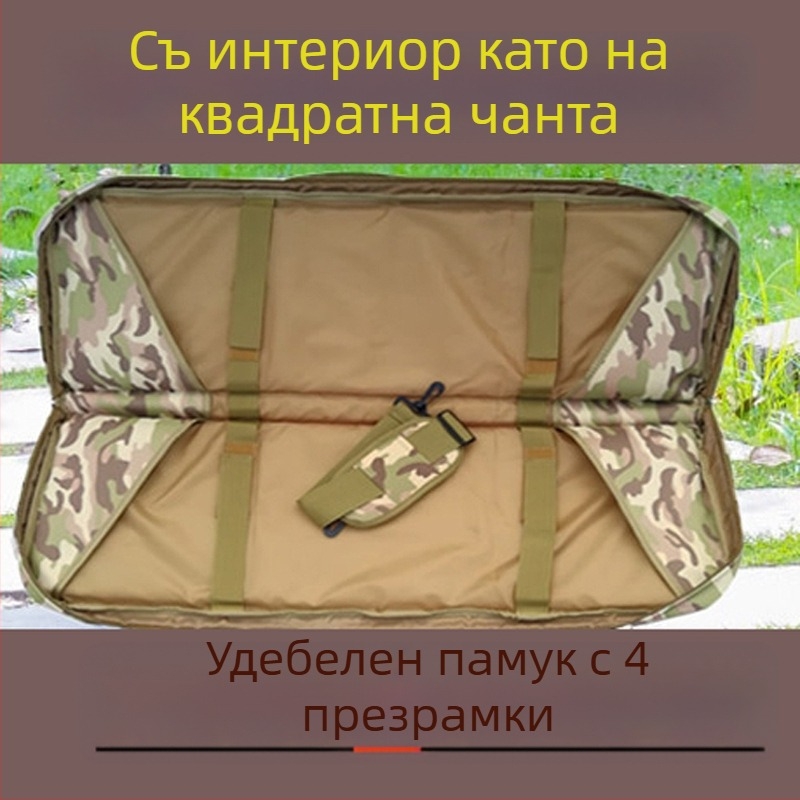 Jinming Многофункционална водоустойчива чанта за риболовно оборудване за открито с вграден пусков механизъм за игра