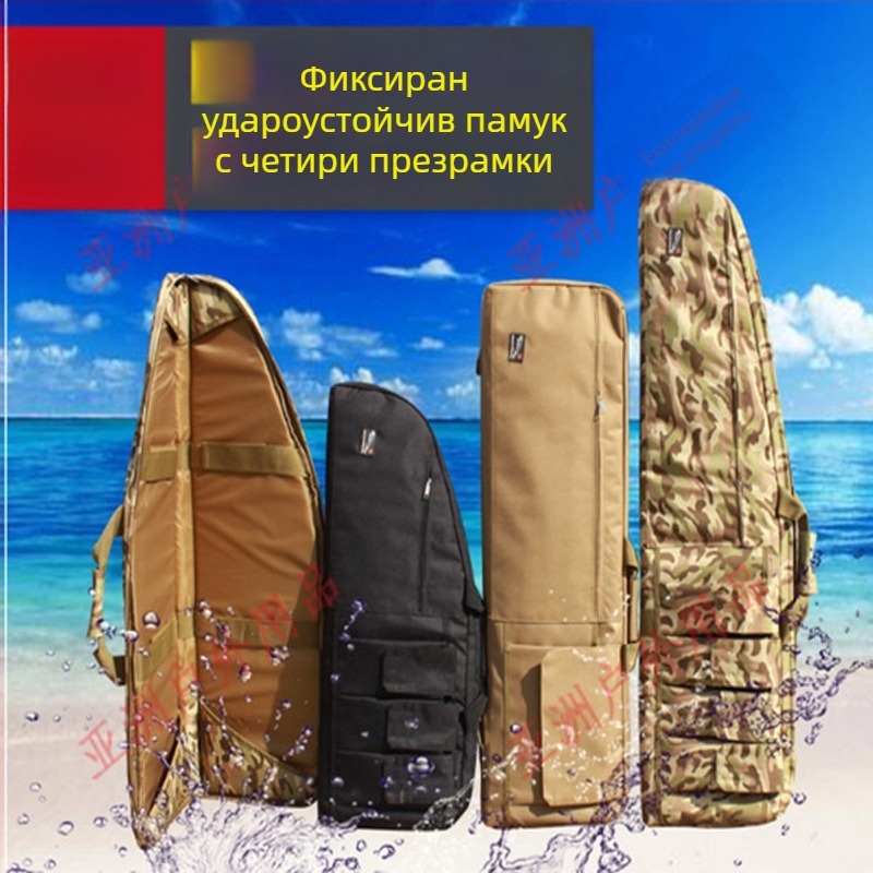 Jinming Многофункционална водоустойчива чанта за риболовно оборудване за открито с вграден пусков механизъм за игра