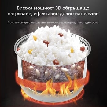 Вътрешен съд за оризоварка от 304 неръждаема стомана, удебелен, без покритие, трислоен композит, универсален аксесоар за електрически тенджери под налягане и оризоварки