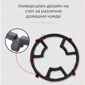 Държач за тенджери за газов котлон – универсален дизайн с четири и пет щифта – Chang Tong, пускан през 2022