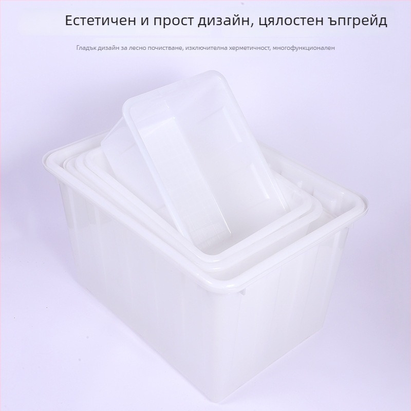 Правоъгълен HDPE воден резервоар – инжекционно формован аквакултурен контейнер, стена 0,5 мм, капацитет 400/300/200/160/90 л