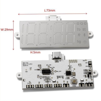 Умен Bluetooth везна за телесна мазнина с LED дисплей, капацитет 200 кг, презареждаща се батерия