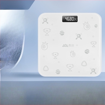 Електронна везна за тегло и телесна мазнина, закалено стъкло, интелигентно измерване на мазнини, домашна употреба