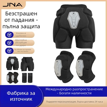 Ски вътрешна защитна екипировка: тазови и коленни подложки, силиконова ликра, за мъже и жени, за ски и сноуборд