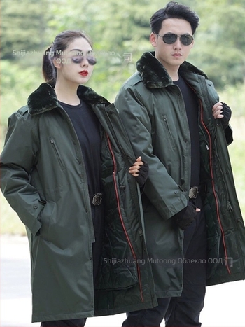 Военно памучно палто за зима - водоустойчиво, ветроустойчиво, унисекс, код 380